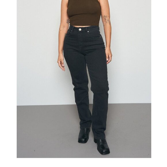 Fashion Brand Company Nap Jeans for big butts Black denim - Size L and XL - Picture 1 of 9